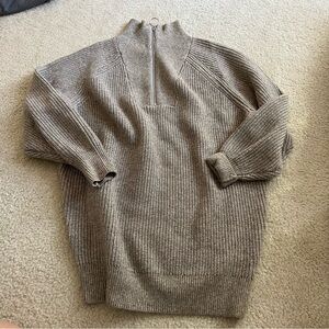 H&M long zip neck sweater